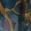 Exploration des profondeurs de la géode rose I - Rideau abstrait occultant en marbre abstrait - 1 panneau-107824535