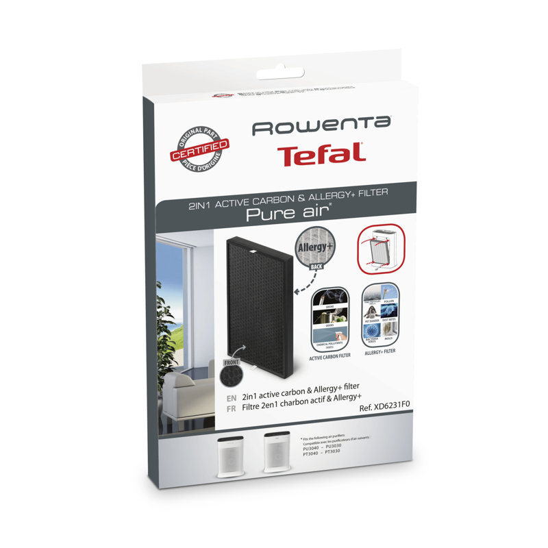 Rowenta 2-in-1 Active Carbon and Allergy Air Purifier Filter