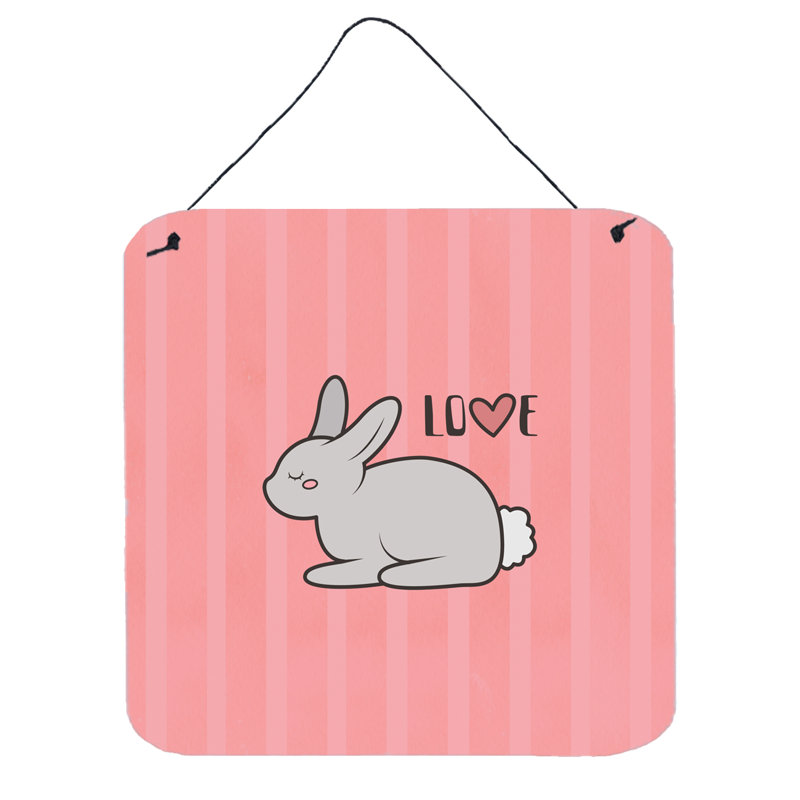 Décoration murale lapin love love