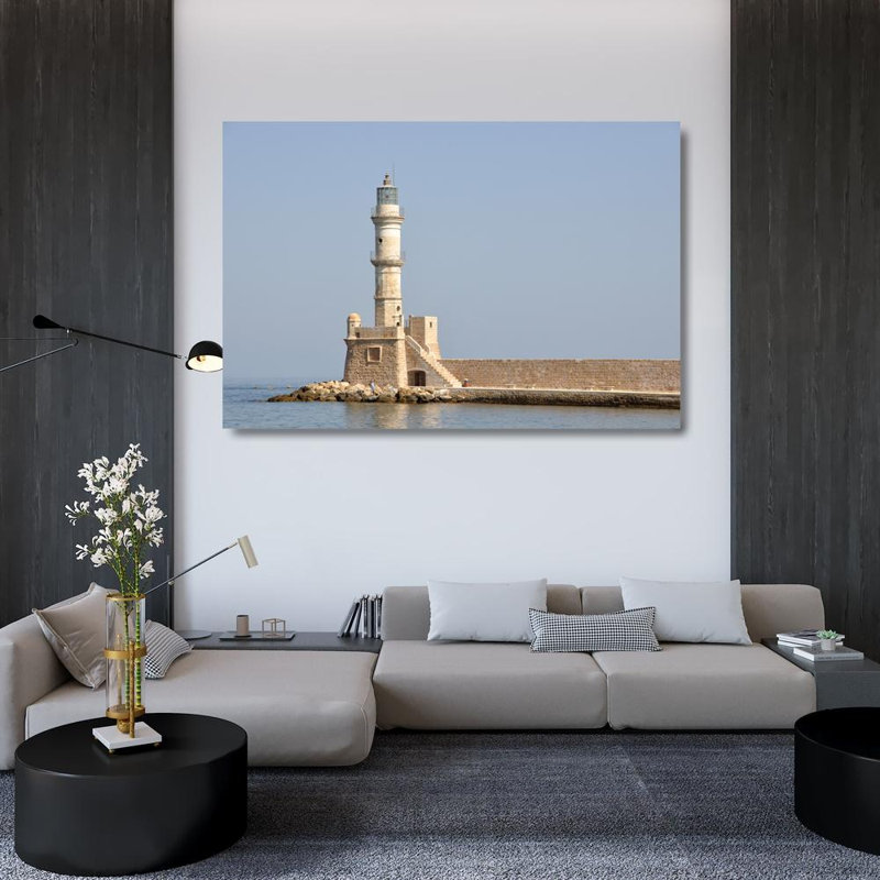 Phare de La Canée, Crète, Grèce, H 32 po x l 48 po