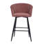 Meurer Upholstered Counter Stool with Metal Frame-576909838