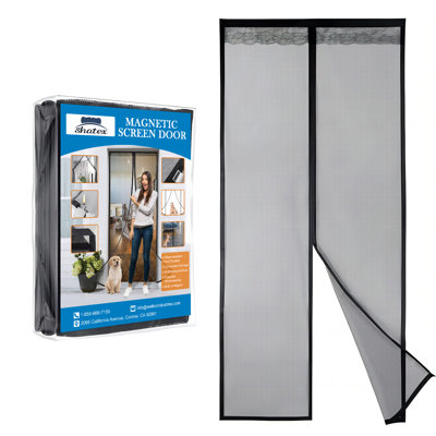 hook & loop fastener Fiberglass Door Curtain With 29 Magnetic Blocks Super Strong