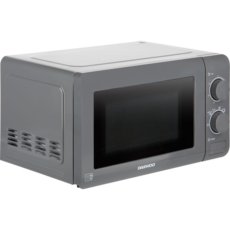 Daewoo Argyle Grey Matching Kettle Toaster & Microwave Set 2 Slice, 20L & Rapid Boil