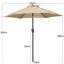 2.3m Garden Parasol Umbrella-1675178679