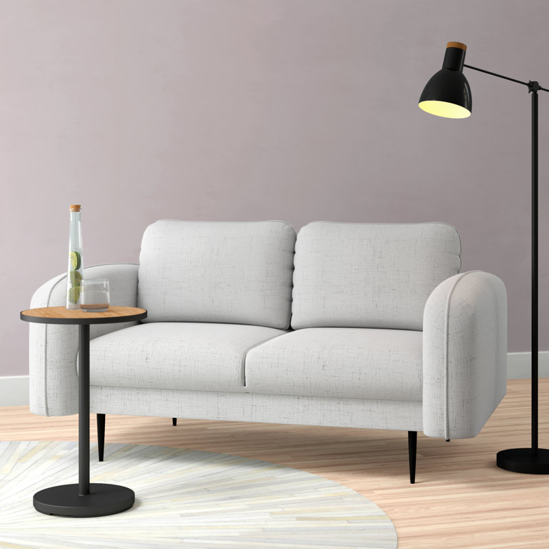 Natalie 2 Seater Loveseat, Cablo Light Grey
