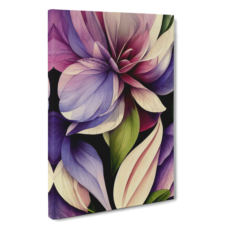 Lovely Watercolour Flowers No.1 - Wrapped Canvas, 50cm H x 35cm W x 3cm D