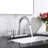 Remnants 4 In. Centerset 2-Handle High-Arc Bathroom Sink Faucet In Chrome With Drain Assembly And 1.2 GPM Water Flow-120320347