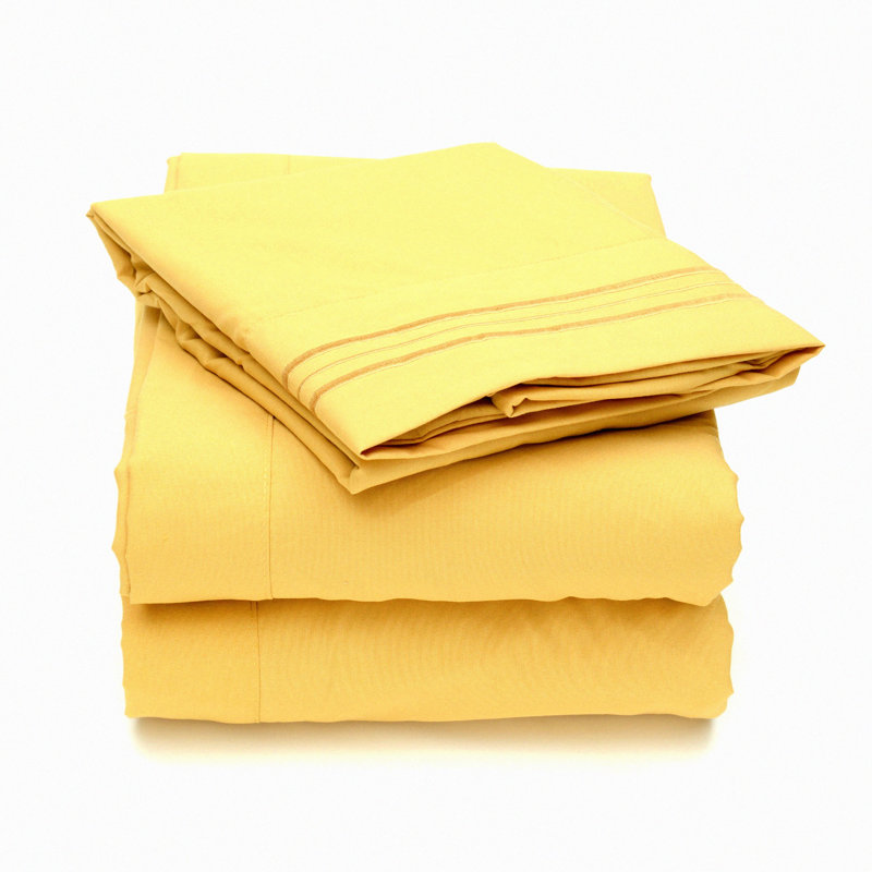 Luxury Comfort 2000 Thread Count Deep Pocket Bed Sheet Set - Soft & Durable - 4 Piece Set, Full Sheet Set, Multicolor