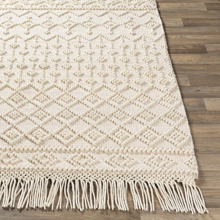 Litchfield Handmade Flatweave Wool/Cotton Area Rug in Cream Langley Street Rug Size: Rectangle 5' x 7'6