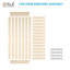 Porte de grange à panneaux en bois / métal avec trousse de quincaillerie d'installation, 6 couleurs, hauteur de 84 po-78392640-78392647