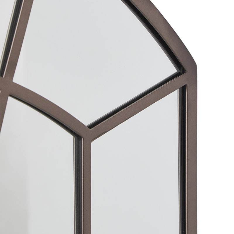 Sleepy Hollow Metal Arch Wall Mirror, Bronze