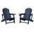 Outdoor Poly Adirondack Chair With Cup Holder (Set Of 2)-118433288