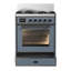 Majestic III Series 30 Inch Dual Fuel Range with 5 Sealed Burners in Emerald Green (Natural Gas, Burnished Trim)-1045611453-1045611440-1045611443