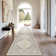 Medallion Non Slip Washable Rug(Beige)