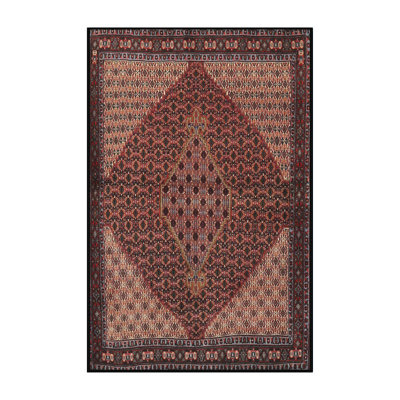Tapis traditionnel rouge / beige / brun