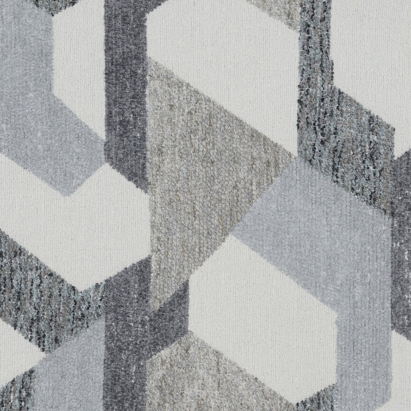 Canapé-lit modulaire rembourré Upholstered, Tissu gris