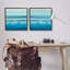 «Calming Sea Waves Ocean Foam», ensemble de 2 impressions giclées encadrées par Michael Tienhaara-687557368-687557373