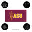 Tapis polychrome en PVC, 16 po x 28 po, Arizona State University