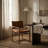 Xavier 18'' H Leather Upholstered Teak Armchair