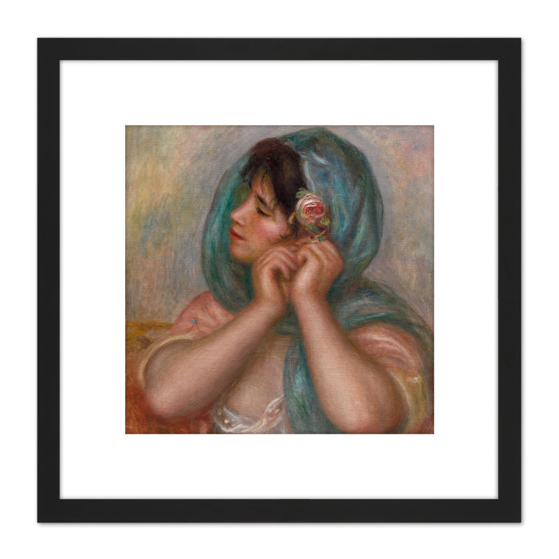 Renoir Young Woman Arranging Her Earring - Single Picture Frame Painting