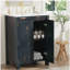 Ensemble de petit lavabo de salle de bain de style rétro 24 po x 18 po x 34 po, avec lavabo en céramique, 2 portes à fermeture douce