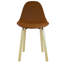 Chaise d’appoint rembourrée en cognac TA-45851782