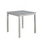 Ensemble de salle à manger 5 pièces à hauteur de comptoir avec 4 chaises rembourrées, table carrée en bois massif gris doux et panneau de fibres à densité moyenne, hauteur de 36 pouces