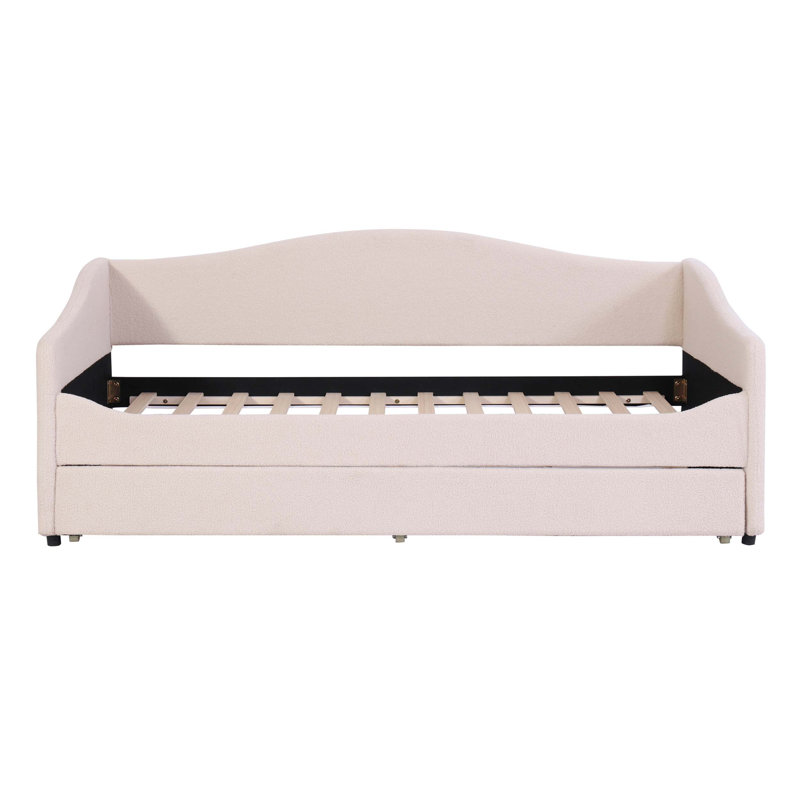 Upholstered Daybed with Smart LED Lighting and Trundle, a Functional and Stylish Addition for Modern Living Spaces, Twin