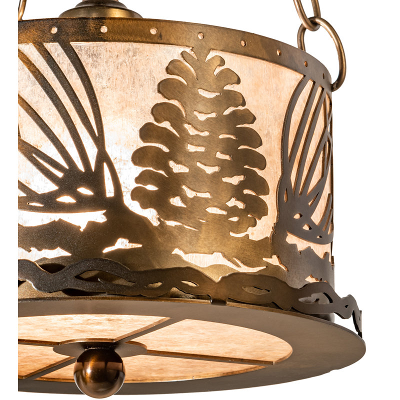 Rustic Lodge 1 - Light Pendant, Antique Copper