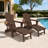 Dareona Pakkdiarie Folding Adirondack Chair with Cup Holder,HDPE Outdoor Chair with Comfort Ergonomic Seat for Patios,Lawn,Garden, Backyard Use-595965012