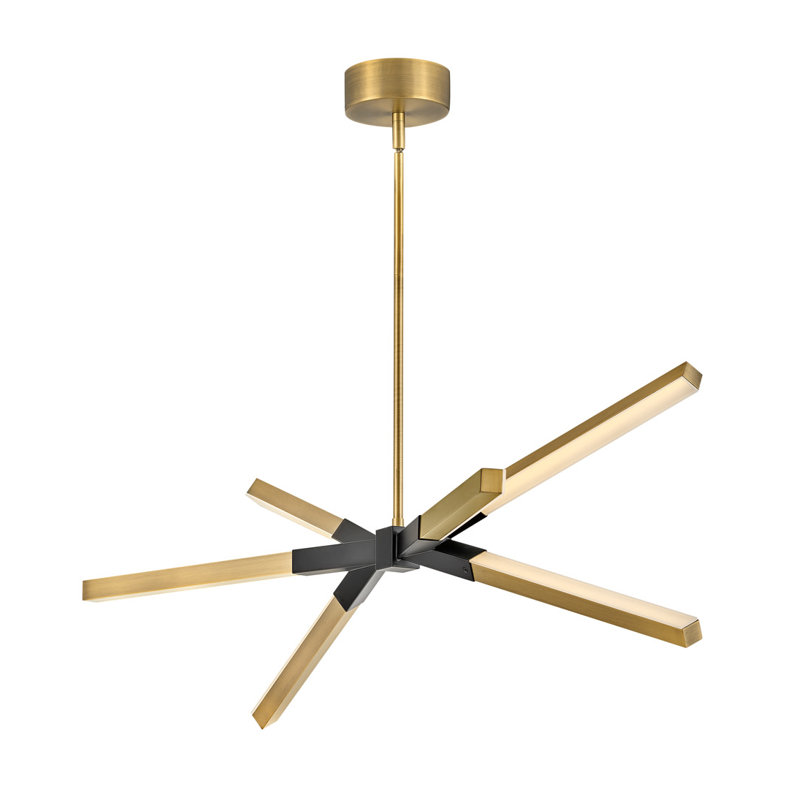 Rae LED Linear, Lacquered Brass