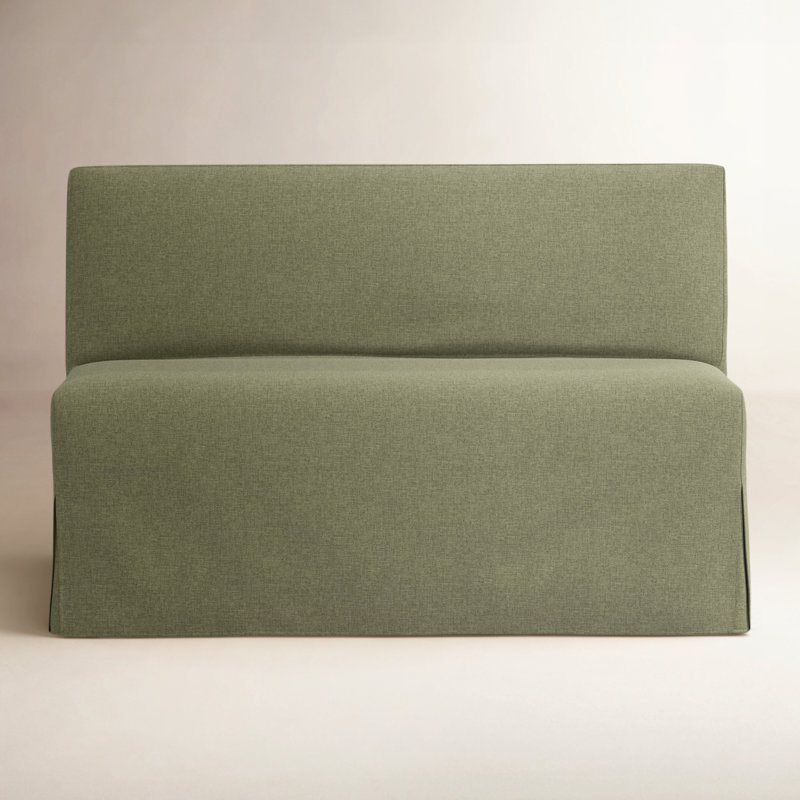 Stoffer Home x Cloth and Co. Lindy Upholstered Bench, Zuma Laurel Textured Linen
