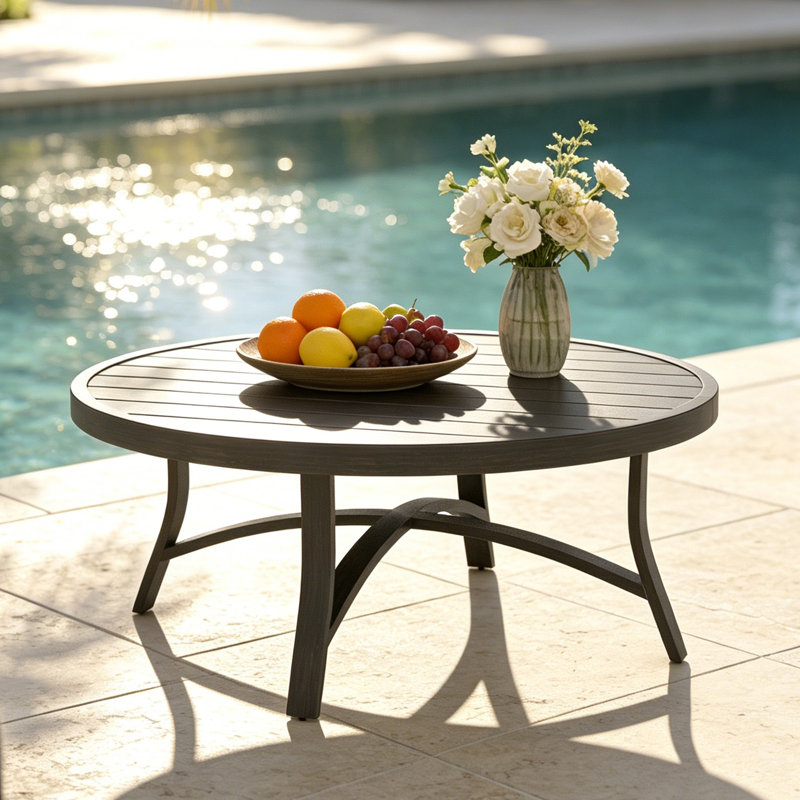 Chamber Patio 5 Person Aluminum Conversation Seating Group With Sunbrella® Cushions