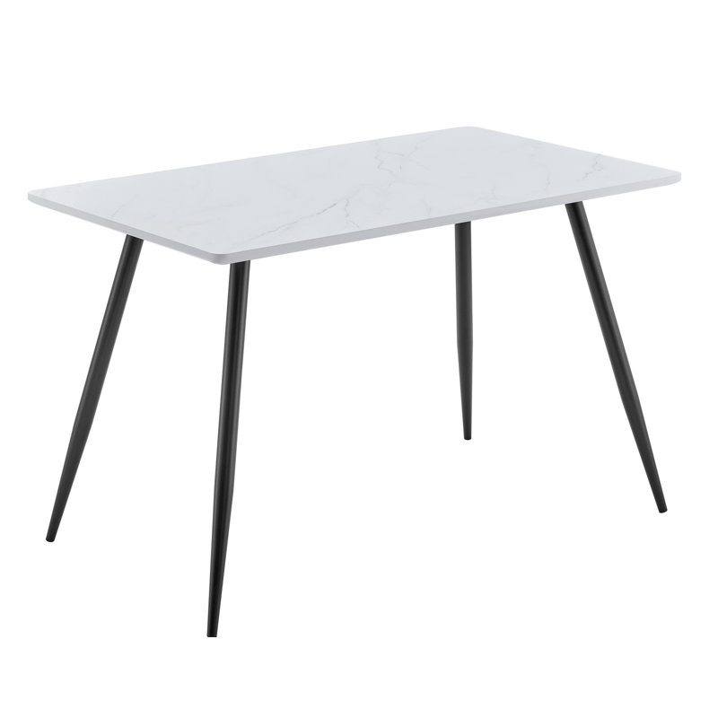 Hinshaw Metal Base Dining Table, 75cm H x 70cm W x 120cm L