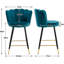 Bowdoin Upholstered Counter Stool with Metal Frame-954927078