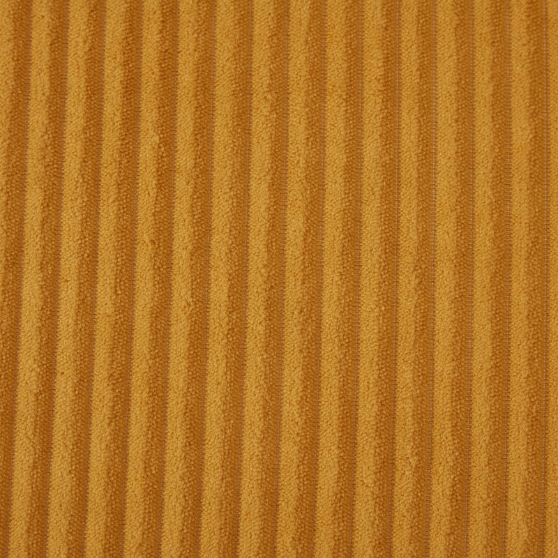 Canapé modulaire moderne en forme de U, Velours côtelé orange