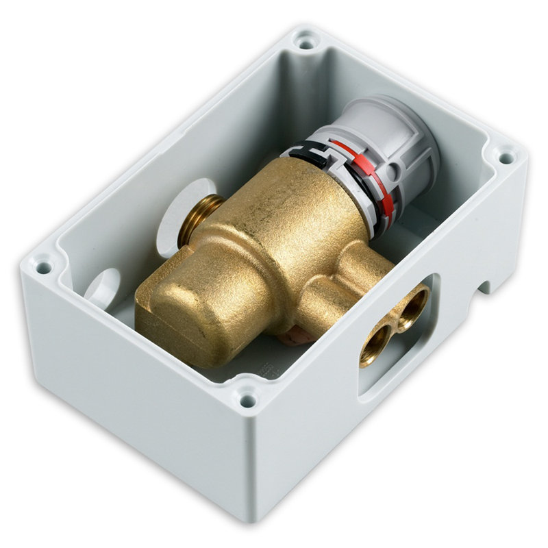 Small Brass Thermostatic Mixing Valve for Institutional Faucets