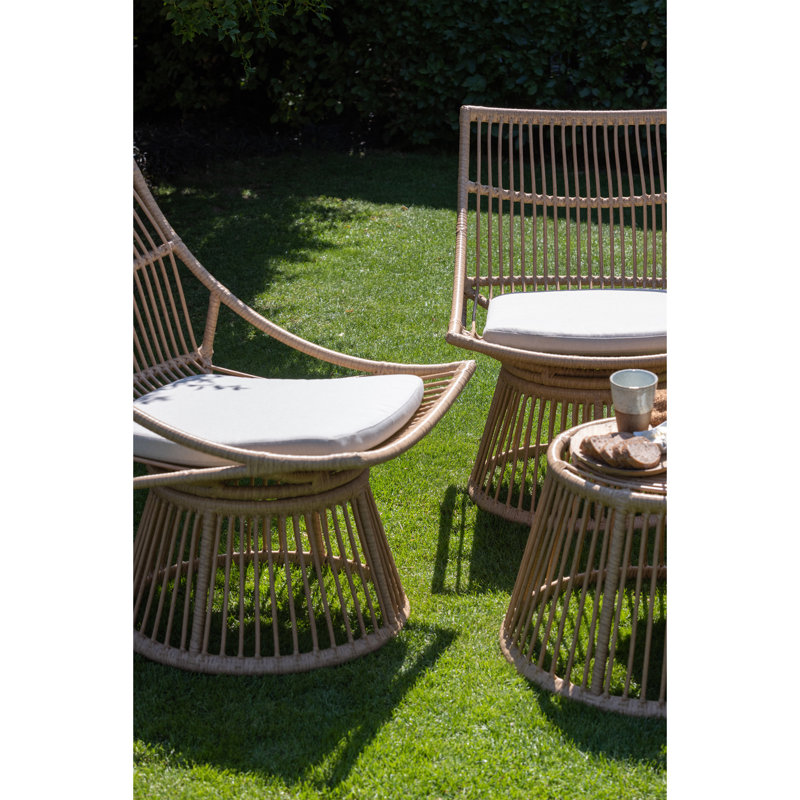 Alatna Outdoor Ottoman with Sunbrella® Cushion