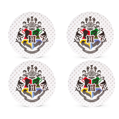 Harry Potter Hogwarts Crest 10-Inch Melamine Dinner Plates | Set Of 4