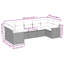  Ensemble de canapé de patio 7 pièces avec coussins en rotin de polyester noir