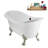 59" Streamline Clawfoot Tub,Tray,Drain, Clawfeet-101628975-102220281