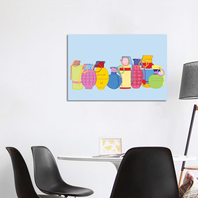 Candy Coated Grenades 1 Piece Wrapped Canvas Painting
