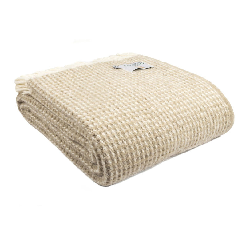 Solid Colour Throw, Oatmeal