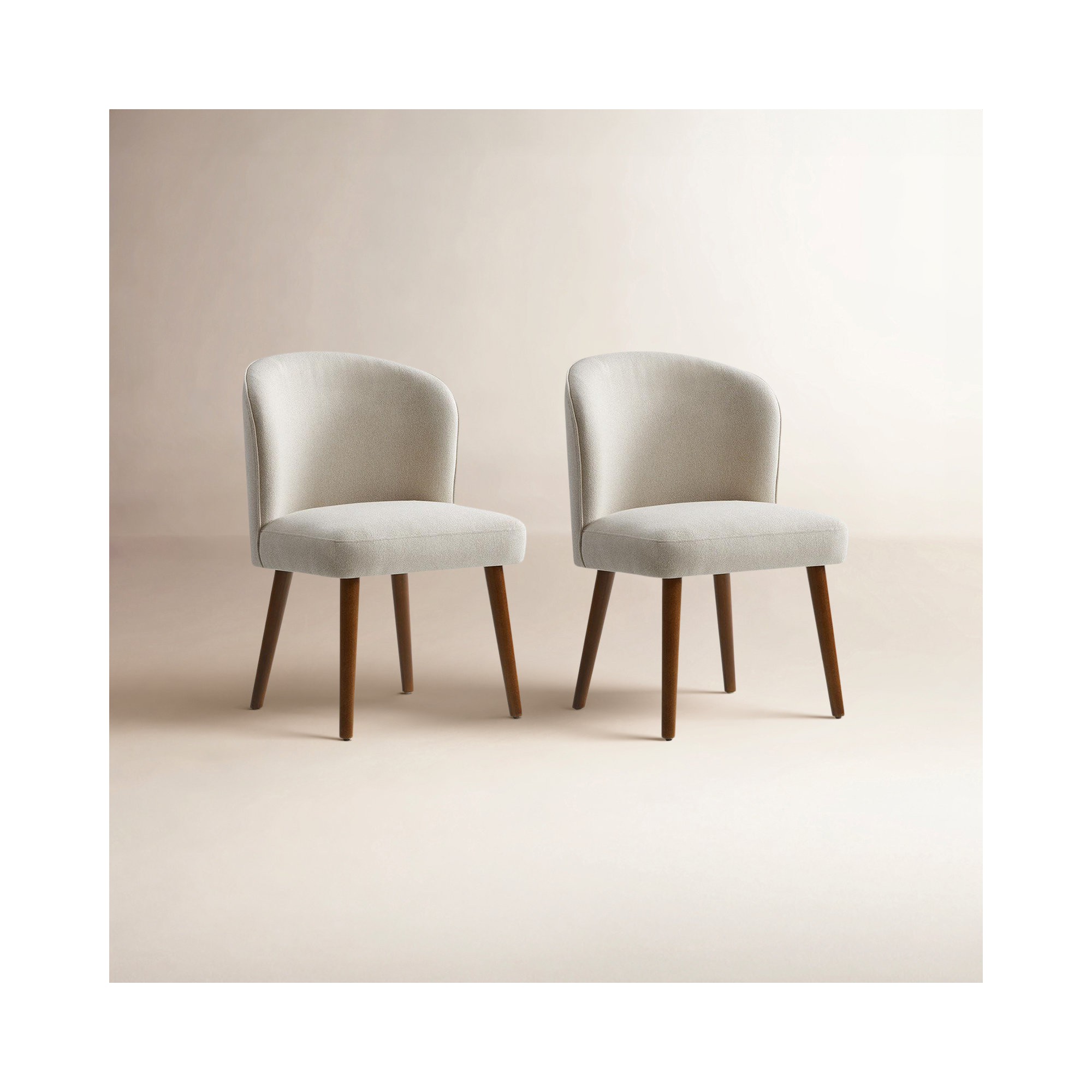 Davia Upholstered Dining Chair, Beige