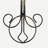 16" Single Pot Black / Gold Cast Metal Crest Wall Planter Decoration