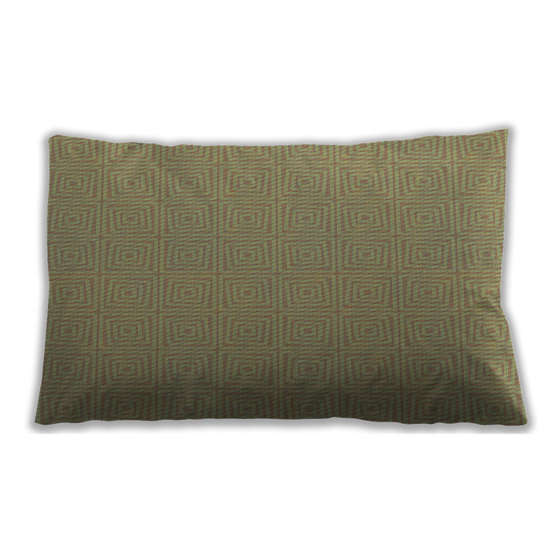 Patterned 984 Throw Pillow, Microsuede, Green