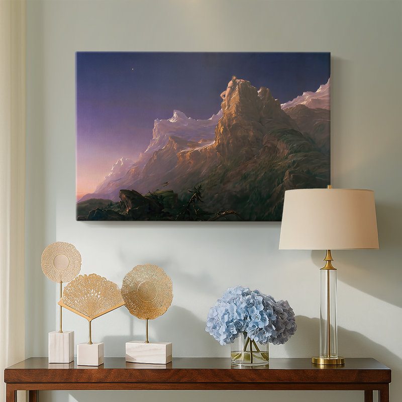 Prometheus Bound-Thomas Cole-Gallery, toile tendue-1847, 8 x 12