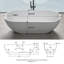 Baignoire de trempage à surface solide de 69 pouces - Baignoire profonde autoportante-120936509