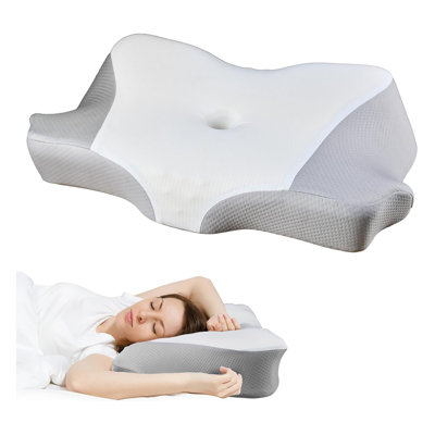 Cervical Pillow For Bed Sleeping, Memory Foam Contour Neck Pillows With Breathable Pillowcase -  Fairub, MAHCYK