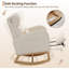 Chaise berçante en molleton avec repose-pieds Teddy-505176139